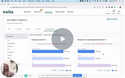 State Trial Court Case Search & Judge Analytics Platform .